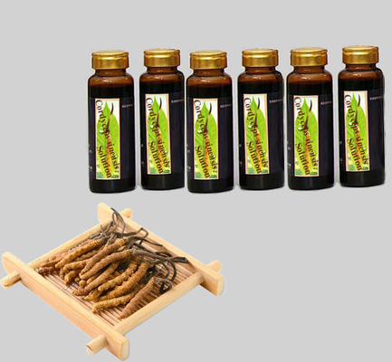 OEM ODM Özel etiket cordyceps oral sıvı 100% Cordyceps sinensis özü çözümü