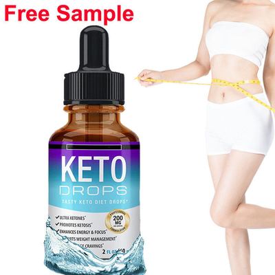 OEM Özel Logo Yağ Yakıcı Kilo Kaybı Zayıflama Diyet Erkekler ve Kadınlar Için Sıvı Yağ Keto Diyet Damlaları