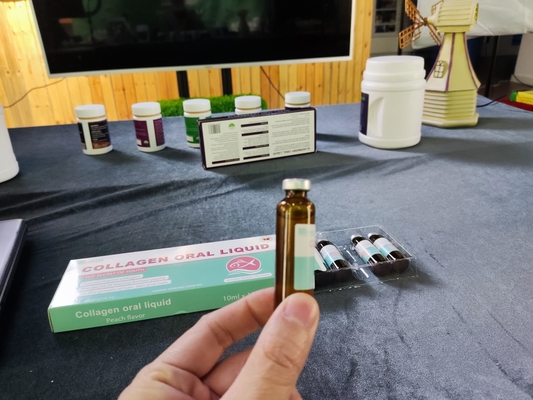 % 100 Doğal Balık Kolajen Peptit İçecek Güzellik Oral Sıvı Güzellik 10ml Sağlık Takviyesi OEM Toptan