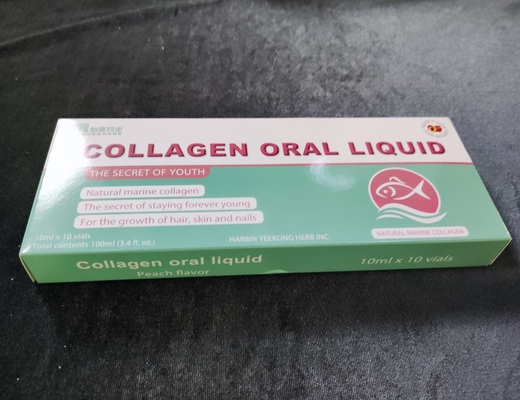 % 100 Doğal Balık Kolajen Peptit İçecek Güzellik Oral Sıvı Güzellik 10ml Sağlık Takviyesi OEM Toptan