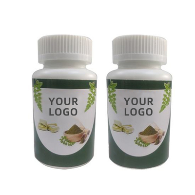 OEM Moringa tozu özel etiketler moringa kapsülleri organik moringa yaprağı tozu özelleştirmek