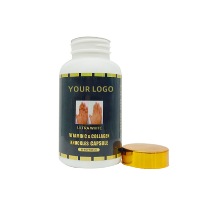 Koyu Mafsal, Dirsek Çıkarmak için OEM Ultra Beyaz C Vitamini ve Kollajen Knuckles Kapsül 60 Softgel
