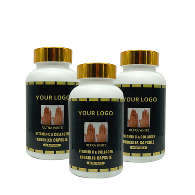 Koyu Mafsal, Dirsek Çıkarmak için OEM Ultra Beyaz C Vitamini ve Kollajen Knuckles Kapsül 60 Softgel