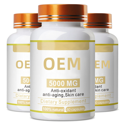 OEM Multivitaminler ve Takviye Edici Gıda 10000mg E Vitamini Softgel Kapsül Glutatyon Hapları Cilt Beyazlatma Kapsülü