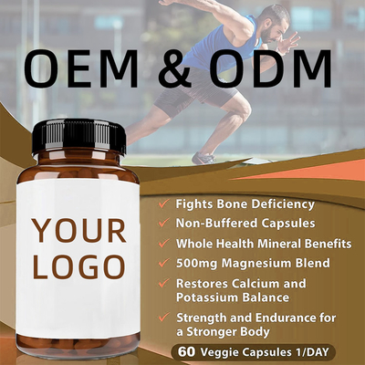 OEM Magnezyum Glisinat Kapsüller Vegan Magnezyum Sitrat Oksit Uyku İçin Destek Magnezyum L-Threonate Kapsüller