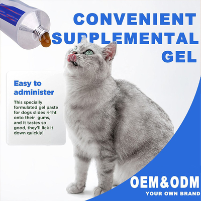 OEM ve ODM Köpek Kedi Vitaminleri Mineraller Sağlıklı Bakım Takviyesi 120g Pet Nutrition Plus Jel