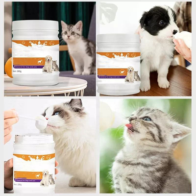 OEM Küçük Pet Yüksek Besin Tam Yağlı Koyun Süt Tozu Köpek Vitamini Probiyotik Toz