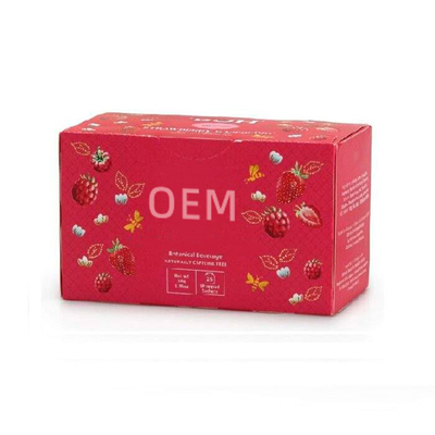 OEM Taze ve Sağlıklı İçecek Torbalı Çilek Ahududu Sakin Meyve Çayı