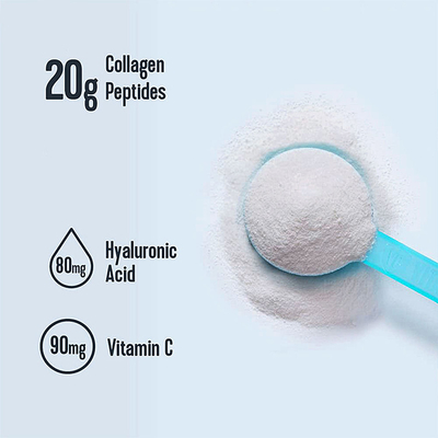 OEM Kollajen Katı İçecek Saf Vejetaryen Glutensiz Tip 1 Tip 3 Kollajen Peptidleri