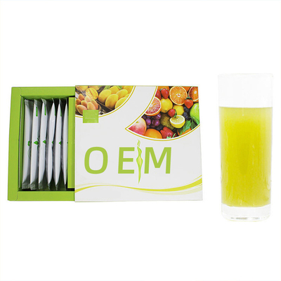 15 Çubuk / Kutu Detoks Elyaf Tozu OEM Hammadde Meyve Enzimi Tozu