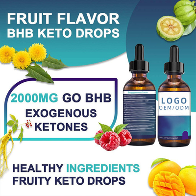 30ml Biotin Kollajen Damlaları Zayıflama BHB Keto Damlaları OEM Yağlı Tohum Bitkisel Özü Esansiyel Yağı