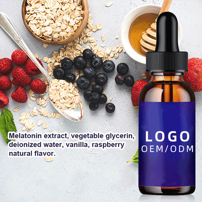 50ml 5Mg Biotin Kollajen Damlaları OEM Doğal Melatonin Damlaları Yetişkin Gece Uyku Yardımı