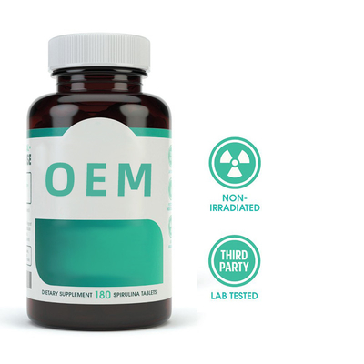 Organik 3000mg Spirulina Kapsülleri 90 Tablet/Şişe Yeşil Superfood Takviyesi Sağlık