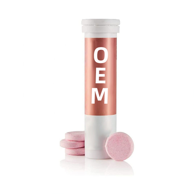 Cilt Beyazlatma OEM Hapları Özel Etiket Glutatyon C Vitamini Antioksidan Diyet İçin Efervesan Tabletler