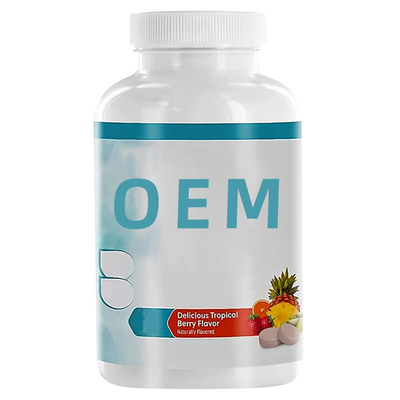 Gıda Sınıfı OEM Hapları Sağlık Vejetaryen Çiğnenebilir Multivitamin Tabletleri