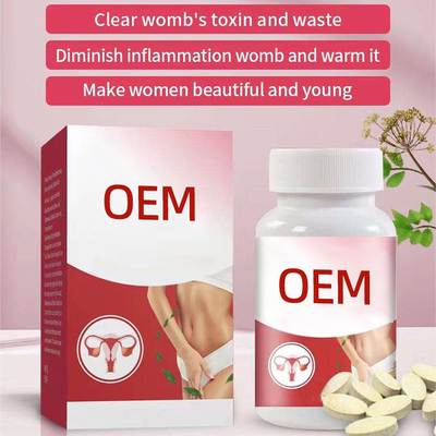 Doğal 60 adet Çin bitkisel şeker kadın temizliği sıcak rahm detoks fibroid