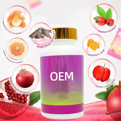 OEM Glutatyon Cilt Beyazlatma Hapları 60pcs/Yumuşak Gel