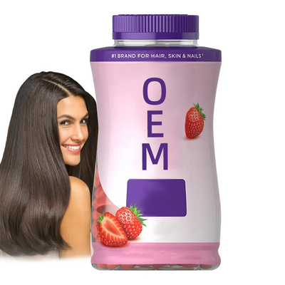 Saç Büyümesi Çilek Vitaminler Custom Özel Etiket