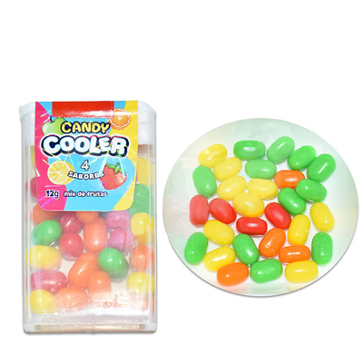 Halal Tatlı Çeşitli Renkli Meyve Aroması Sıkıştırılmış Tablet Şişede Şeker